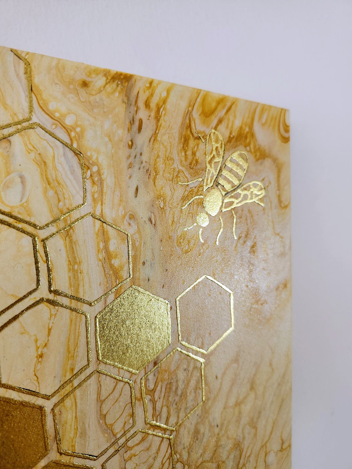 Gilded Honeycomb Original Painting