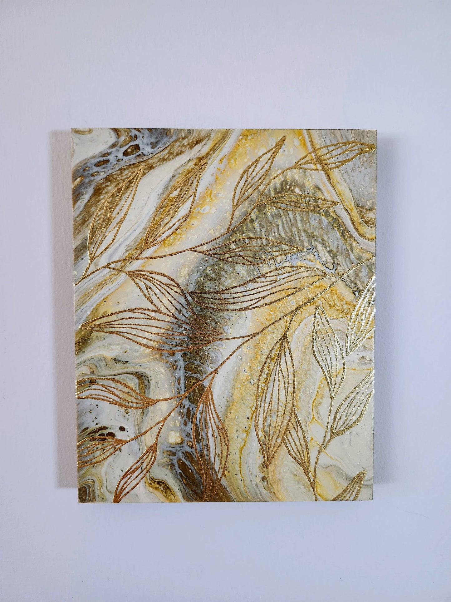 Gold leaf Original Painting