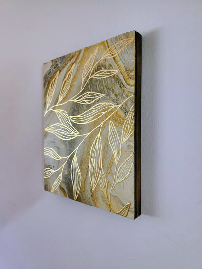 Gold leaf Original Painting