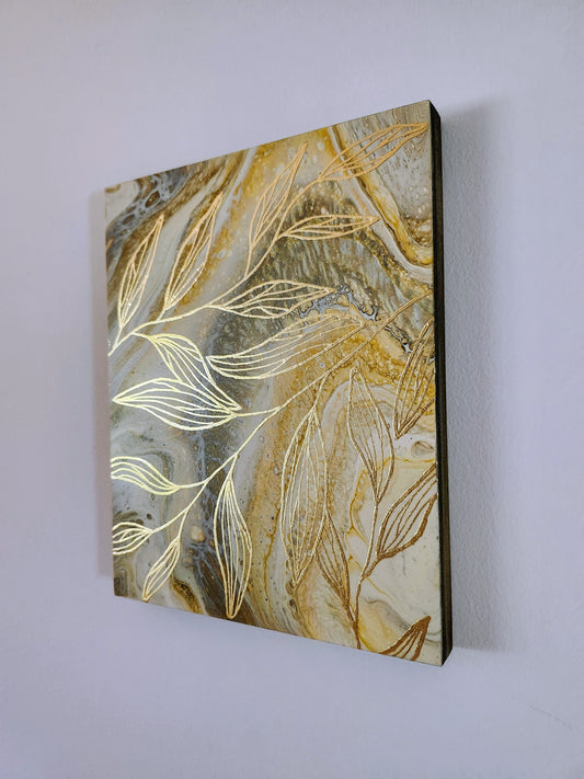 Gold leaf Original Painting