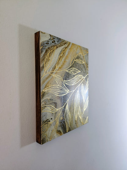 Gold leaf Original Painting