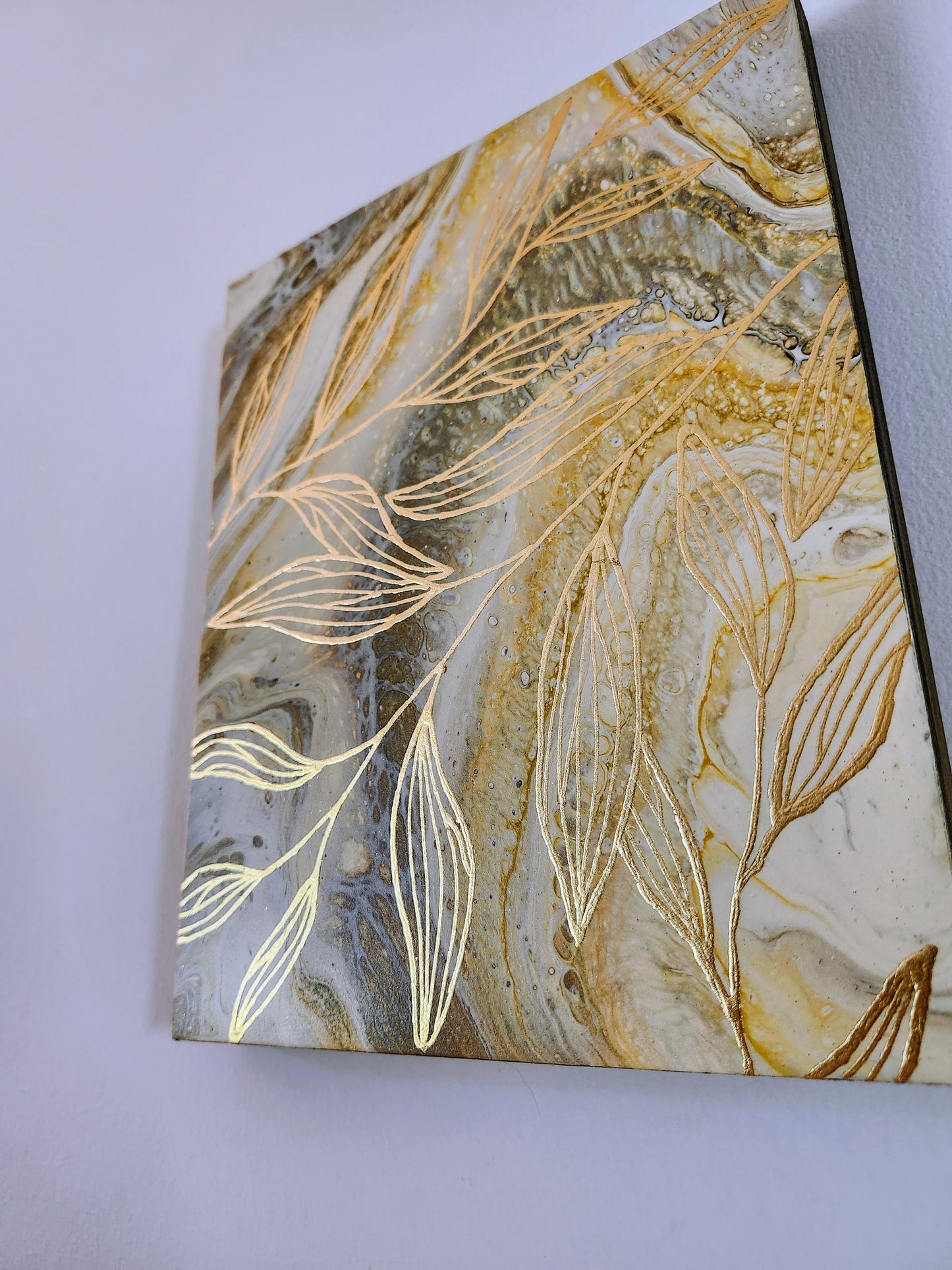 Gold leaf Original Painting
