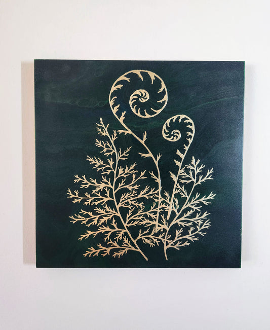 Gold Fern Original Painting