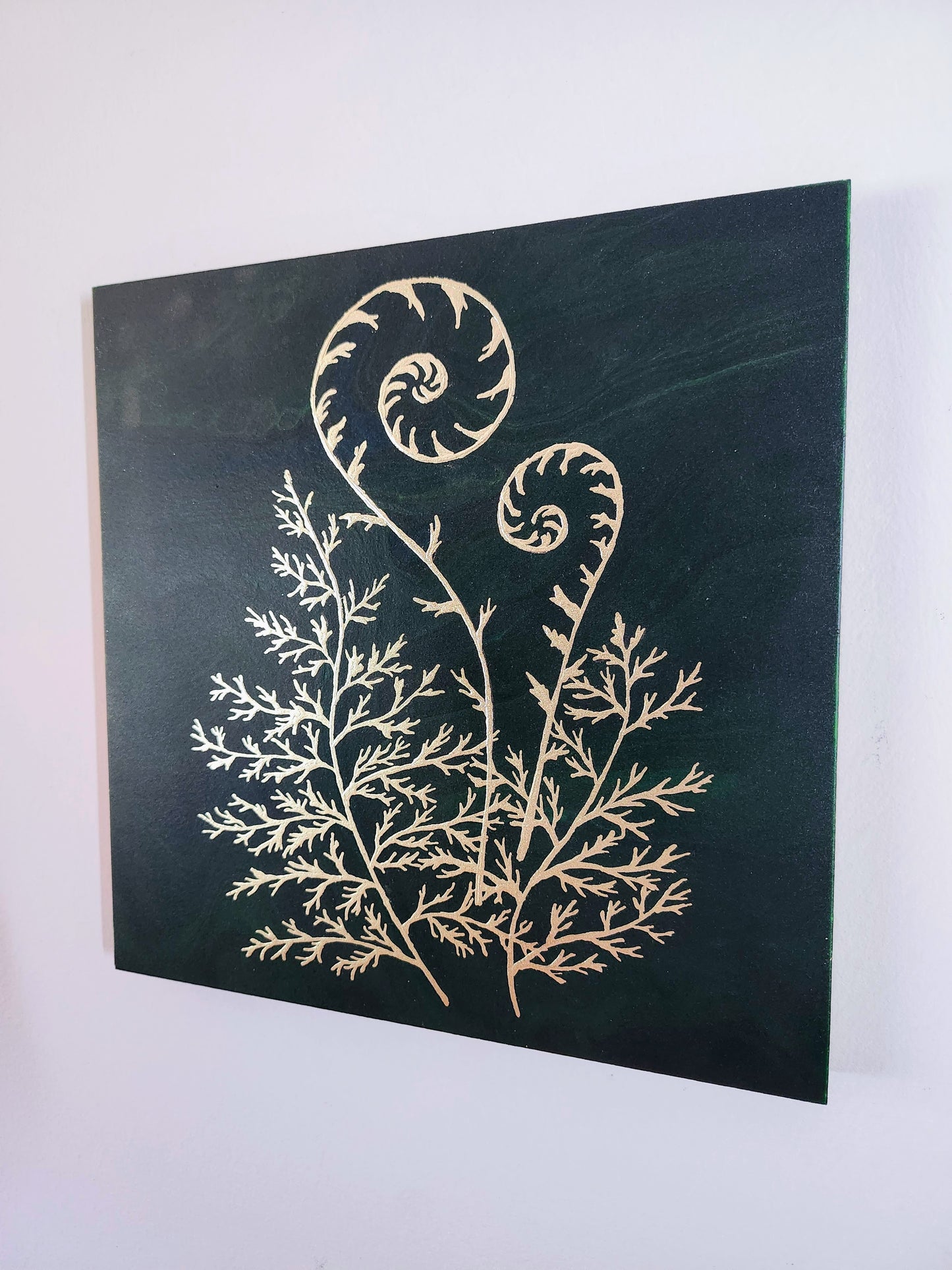 Gold Fern Original Painting