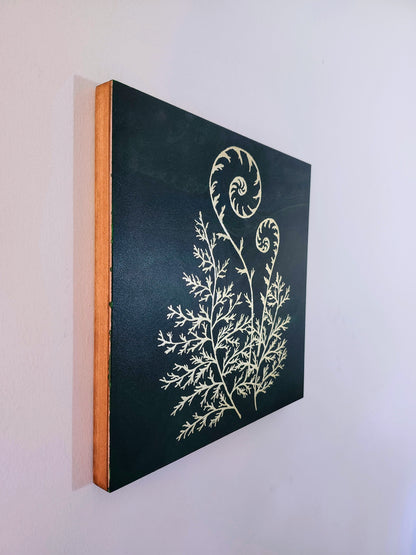Gold Fern Original Painting