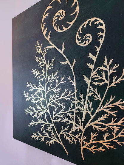 Gold Fern Original Painting