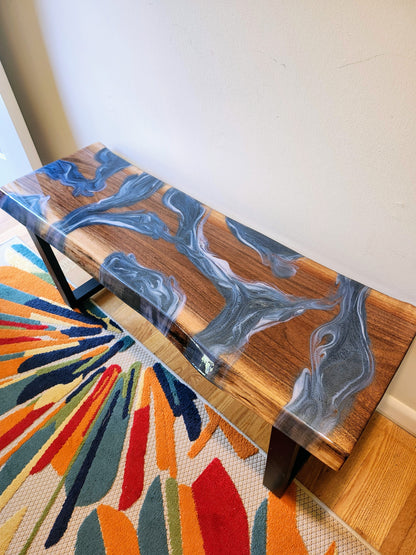Black Walnut Bench (live edge)