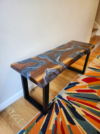Black Walnut Bench (live edge)