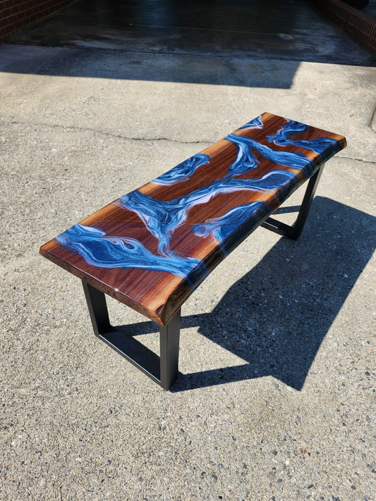 Black Walnut Bench (live edge)