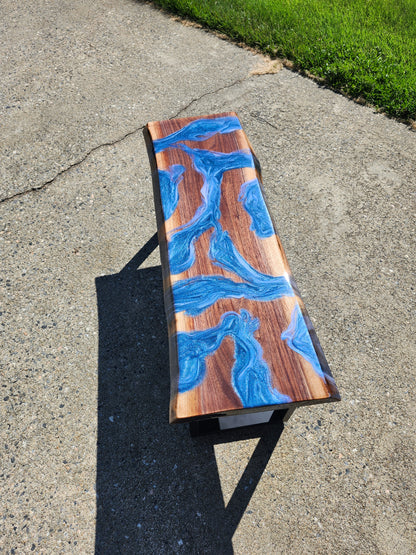 Black Walnut Bench (live edge)
