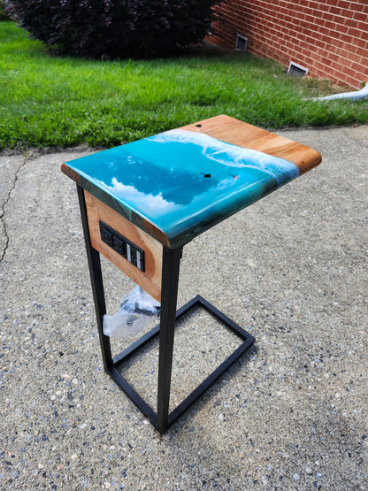 Ocean C Table with turtle + Rays | Outlets | Caribbean Blue