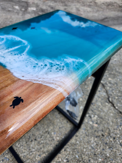 Ocean C Table with turtle + Rays | Outlets | Caribbean Blue