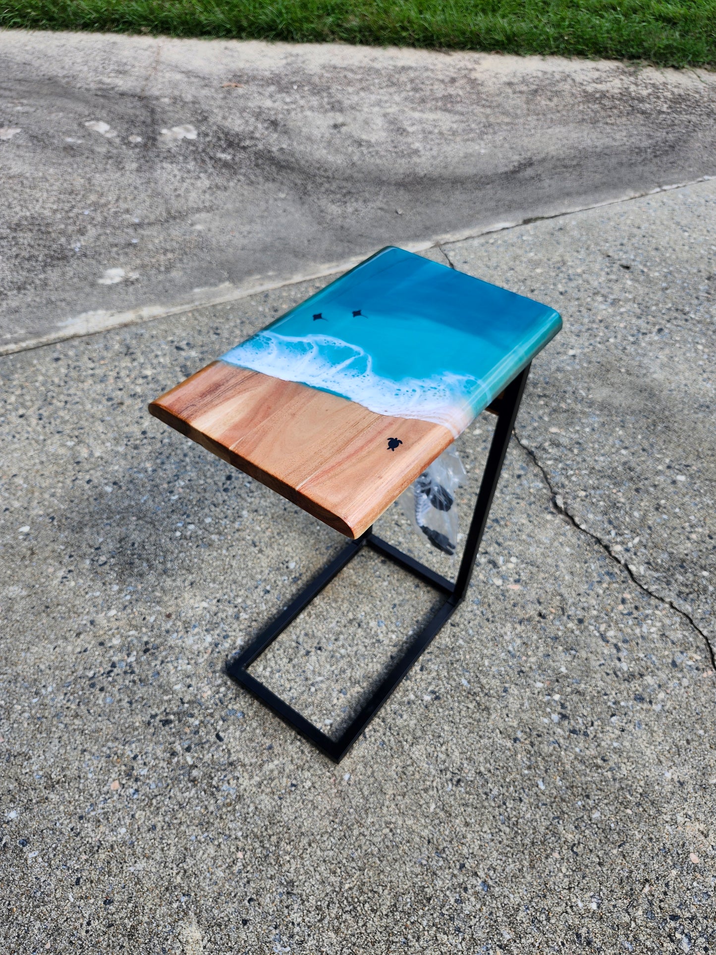 Ocean C Table with turtle + Rays | Outlets | Caribbean Blue