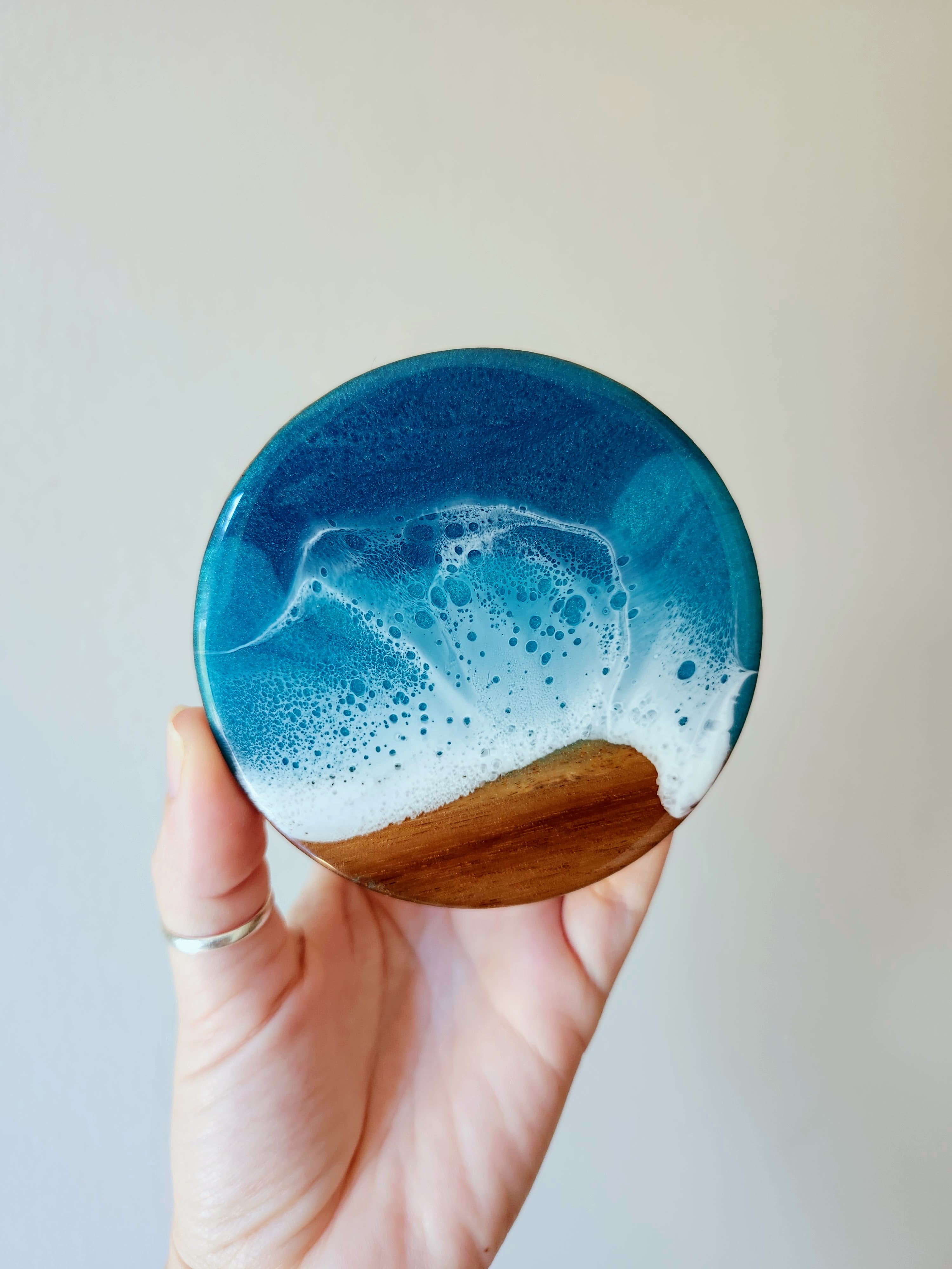 Wood Boxes | Ocean with wood beach – Sarah Lee Studio