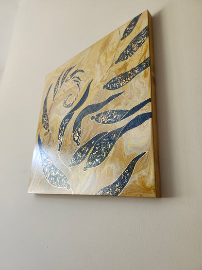 Gilded Kelp inspired Original Painting (light background)