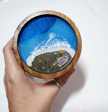 Airtight Glass Jar | Sandy Beach | Pacific Blue Ocean
