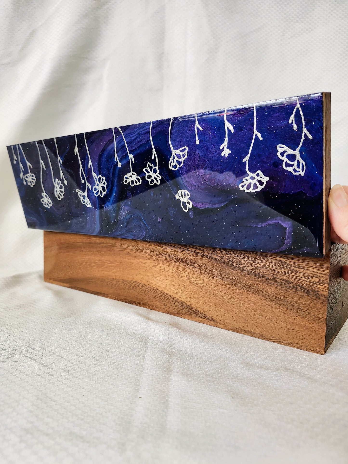 Silver Flower Tea Box (cosmos)