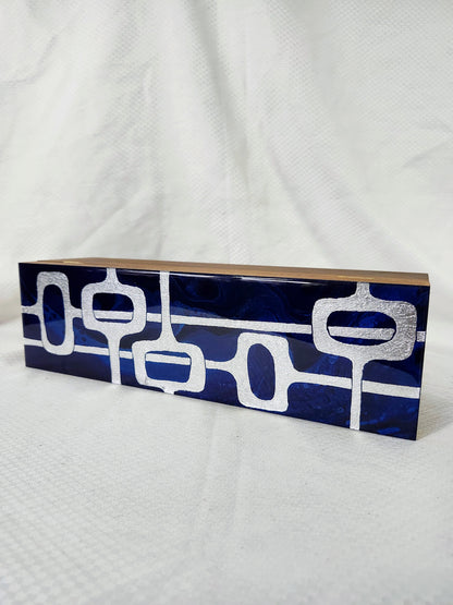 Mid Century Modern Tea Box (silver)