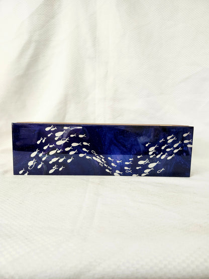 Silver Fish Tea Box