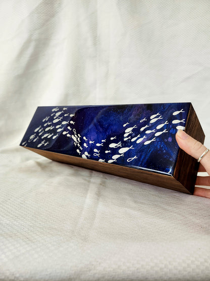 Silver Fish Tea Box