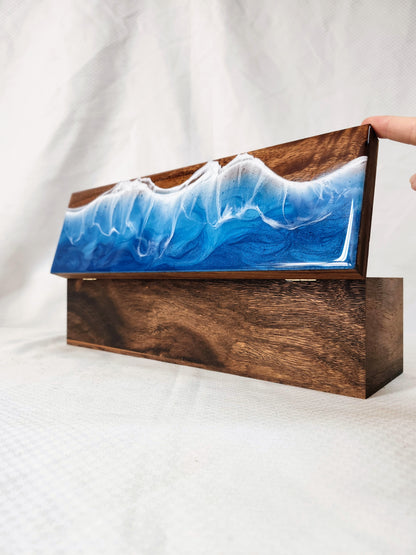 Ocean Tea Box | Wood Beach | Pacific Blue Ocean