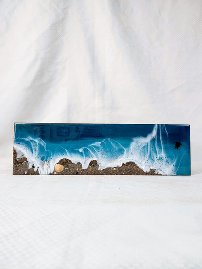 Ocean Tea Box | Texture Beach with Sea Turtle | Caribbean Ocean