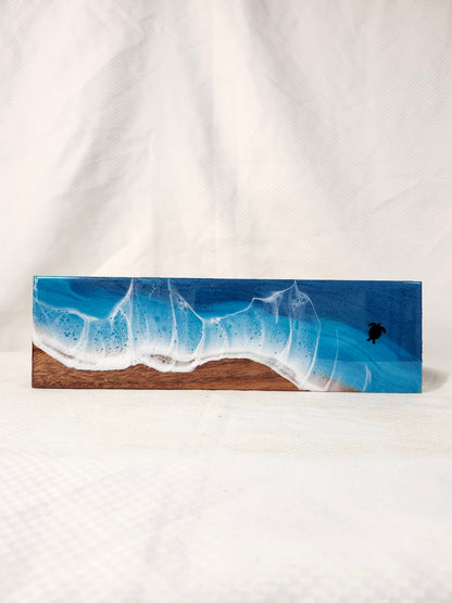 Ocean Tea Box with Turtle and Glitter Beach