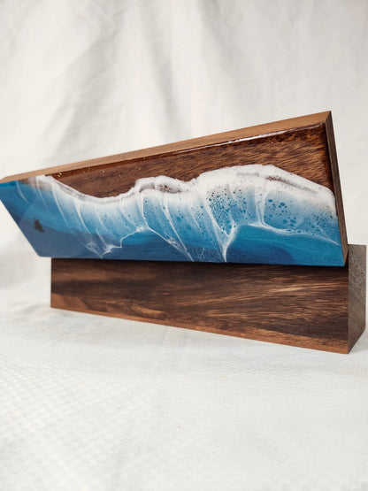 Ocean Tea Box with Turtle and Glitter Beach