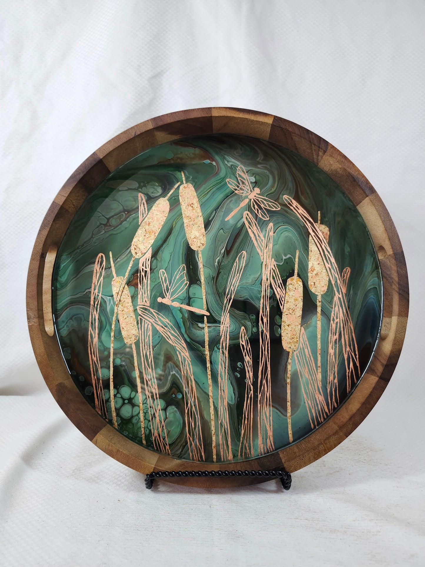 Cattail and Dragonfly Serving Tray | Medium (15 inch)