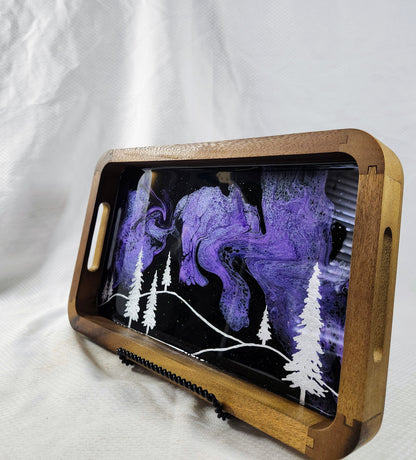 Aurora inspired Catch All Tray (Purple Sky)