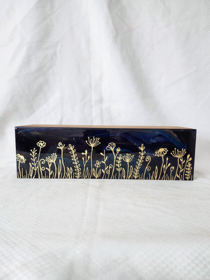 Wild Flower Tea Box (gold)