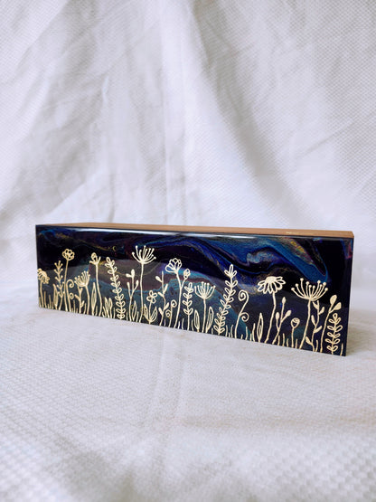 Wild Flower Tea Box (gold)
