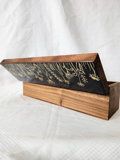 Wild Flower Tea Box (gold)