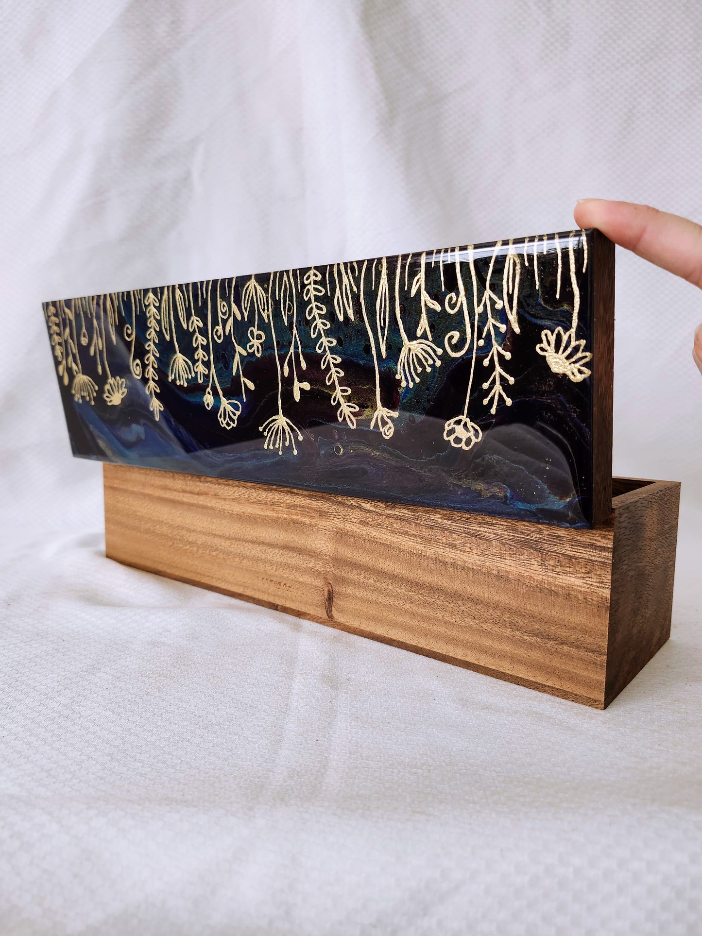 Wild Flower Tea Box (gold)