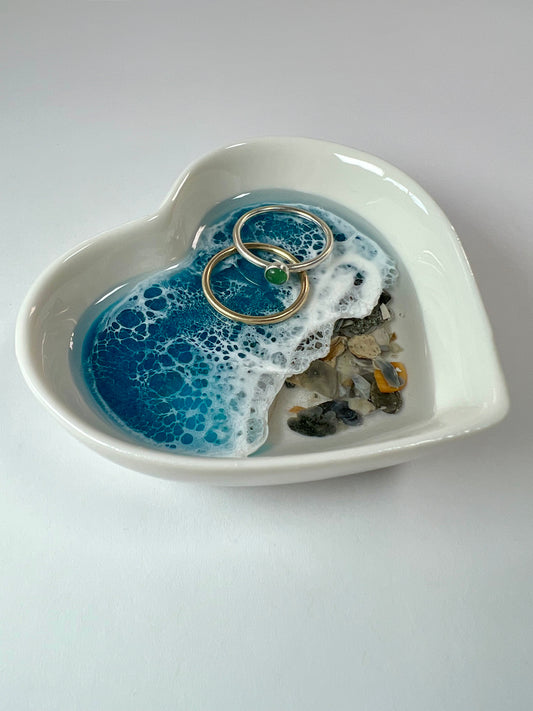 Ceramic Heart Ring Dish