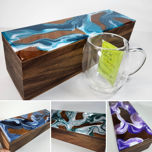 Color Swirl Tea Boxes