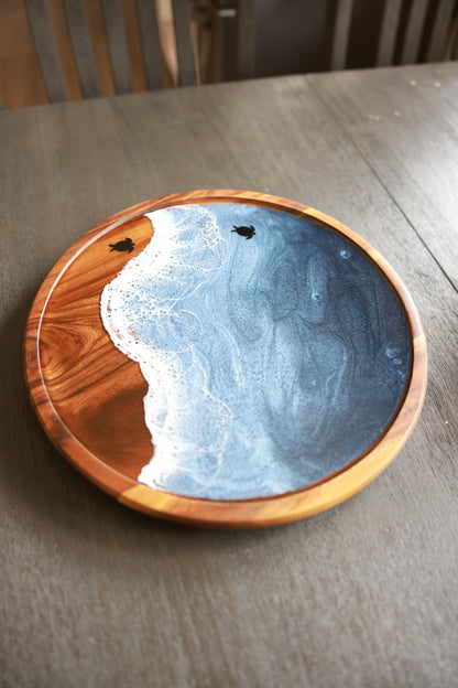 Lazy Susan | Stormy Ocean with Sea Turtles