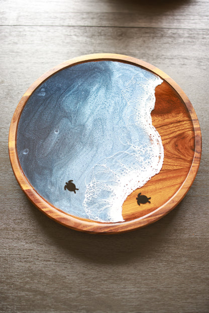 Lazy Susan | Stormy Ocean with Sea Turtles