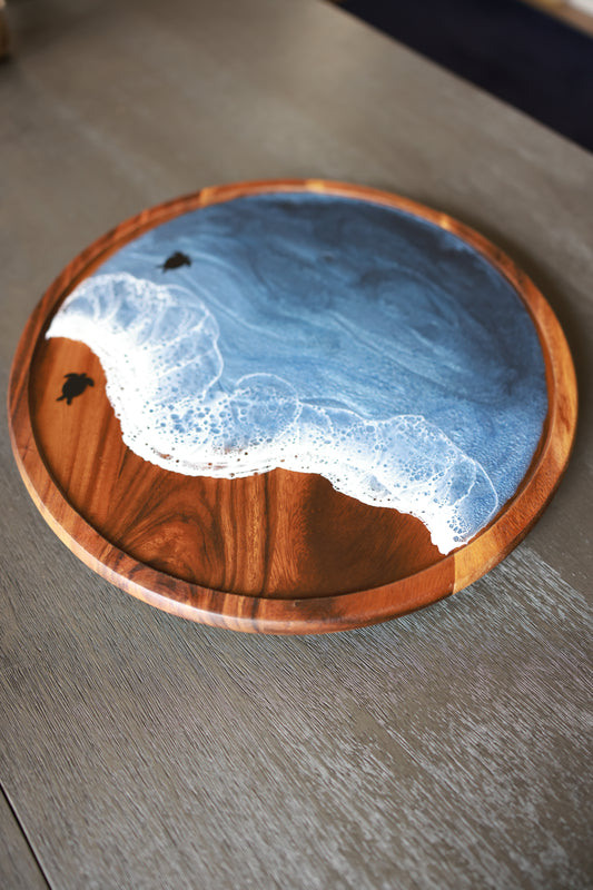 Lazy Susan | Stormy Ocean with Sea Turtles