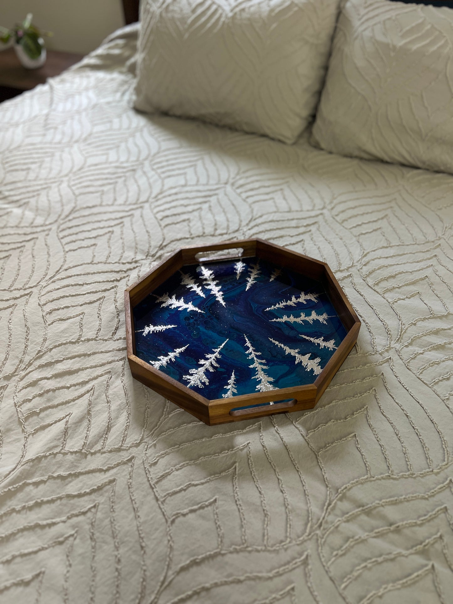 Silver Forest Serving Tray | Medium