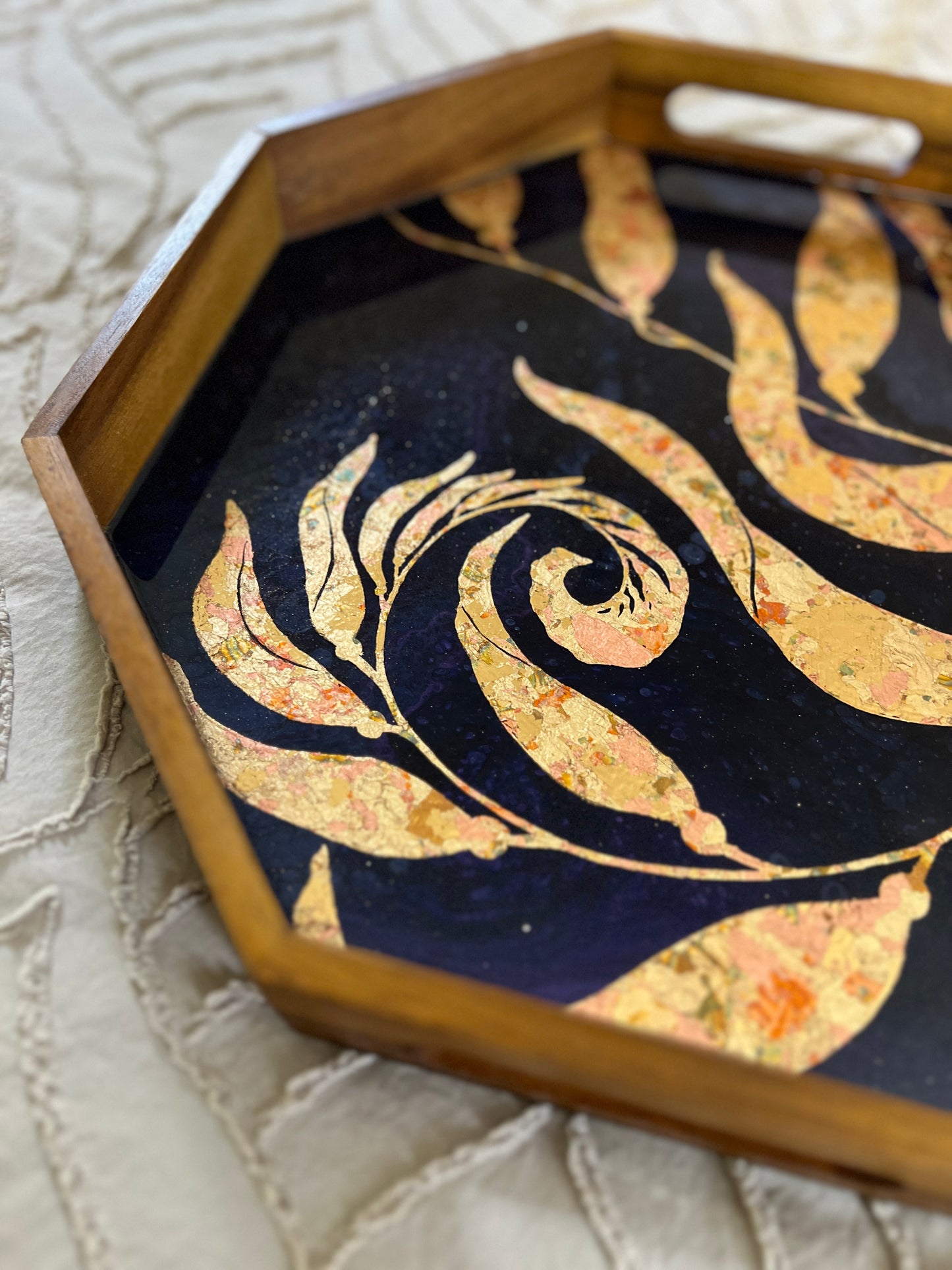 Gilded Kelp Serving Tray | Medium