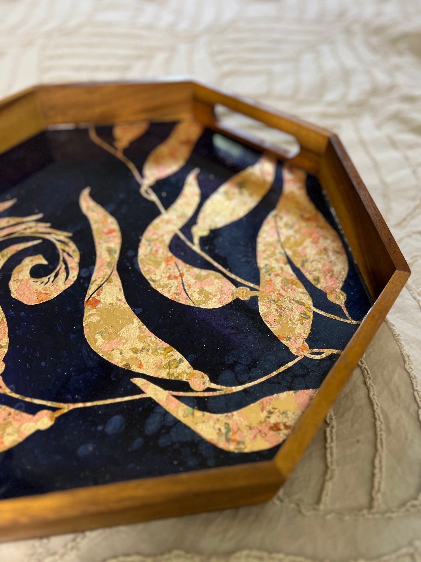 Gilded Kelp Serving Tray | Medium