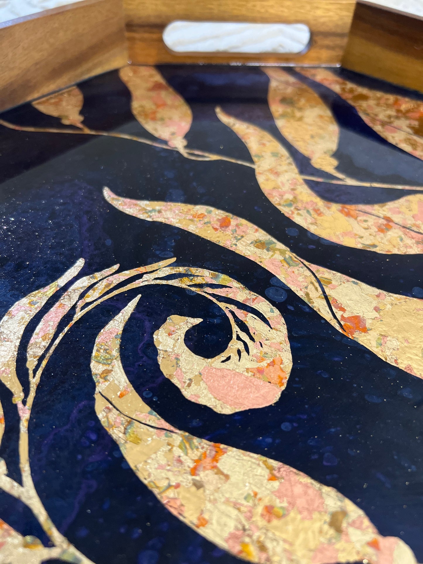 Gilded Kelp Serving Tray | Medium