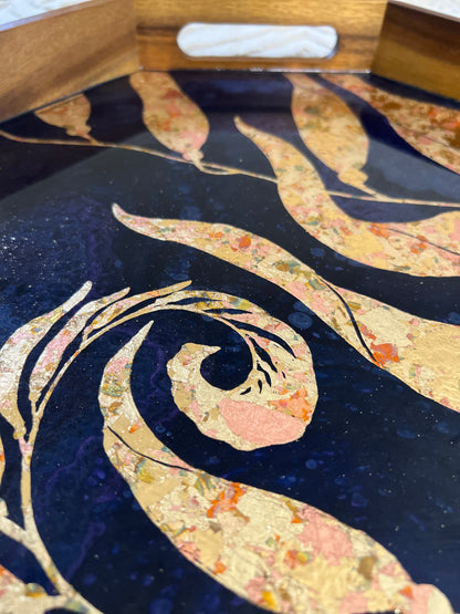 Gilded Kelp Serving Tray | Medium