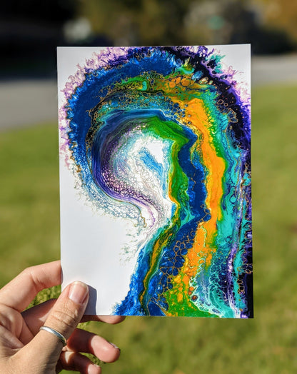 Rainbow Wave Print
