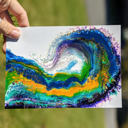 Rainbow Wave Print
