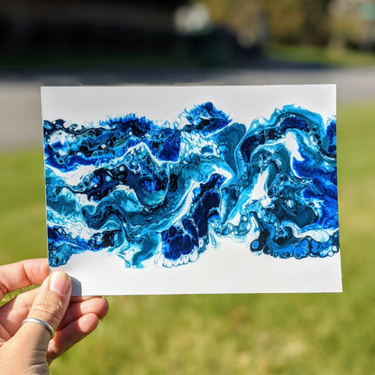 Blue Swirl Print