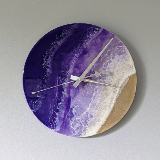 Purple Ocean Clock