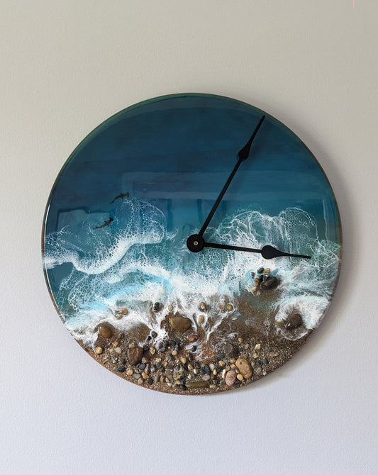 Caribbean Textured Clock