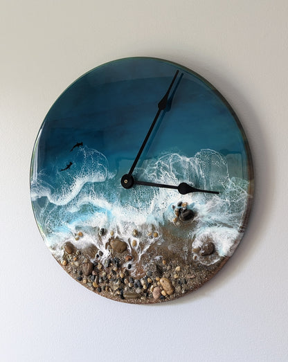Caribbean Textured Clock
